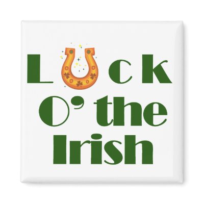 Luck o the irish fridge magnet Zazzle_magnet