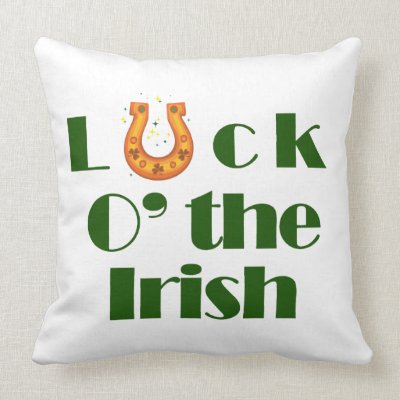 Luck o the irish pillow Mojo_throwpillow