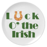 Luck o the irish party plate