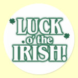 Luck o the irish stickers