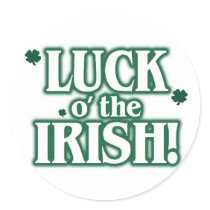 Luck o the irish stickers