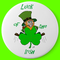 Luck of the Irish buttons