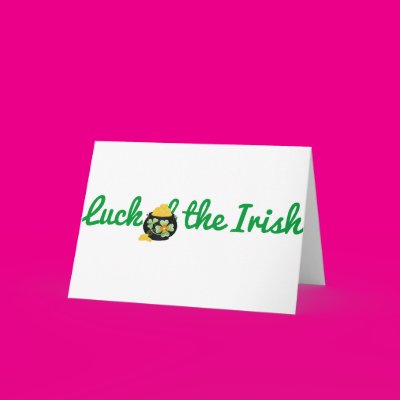 Luck of the Irish Cards Zazzle_card Luck of the Irish Cards Zazzle_card