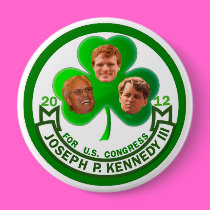 Luck of the Irish: Joe Kennedy 3rd for Congress buttons