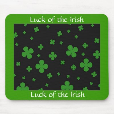 luck of the irish mousepad