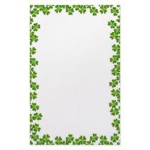 Luck of the Irish Shamrock Stationery