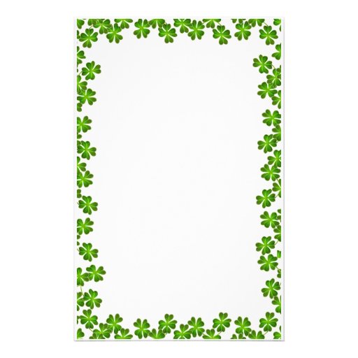 Luck of the Irish Shamrock Stationery Zazzle