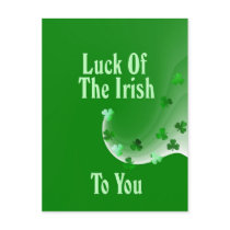 Luck Of The Irish To You postcards