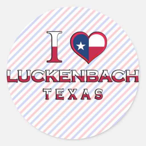 Luckenbach, Texas Classic Round Sticker Zazzle