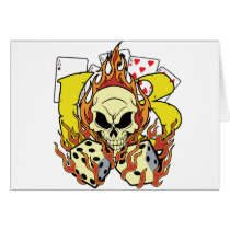 Lucky 13 Dice and Skull cards