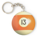 Lucky 13 zazzle_keychain