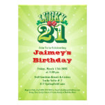 Lucky 21 - Custom Birthday Party Invitation