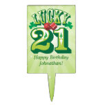 Lucky 21 Custom Cake Toppers