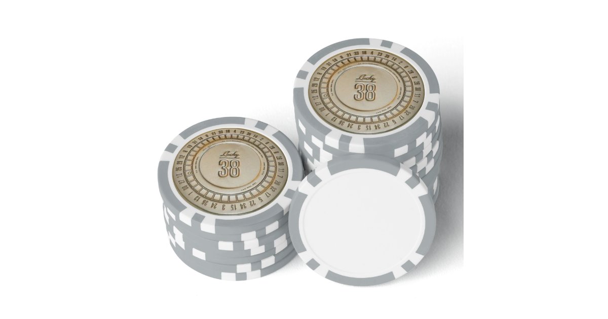 Lucky 38 Real Poker Chips Zazzle
