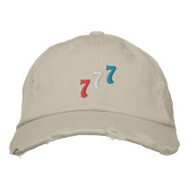 Lucky 777 Embroidered Hat embroidered hats by imperfectiomism Lucky 777 Embroidered Hat embroidered hats