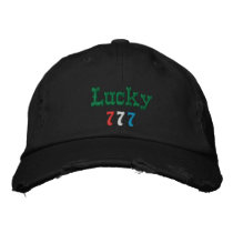 Lucky 777 Embroidered Hat embroidered hats
