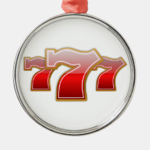 Lucky 7 christmas tree ornament