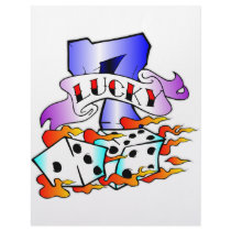 Lucky 7 w/ Dice Customized Letterhead
