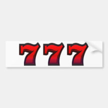 Lucky 7s bumper stickers