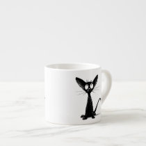 Lucky Black cat Espresso Mug
