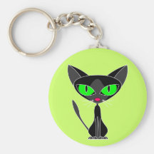 Lucky Black Cat Key Chain