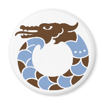 Lucky Blue Dragon Magnet