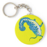 Lucky Blue Fish 1 Keychain