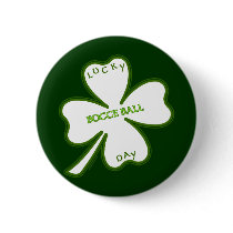 Lucky Bocce Ball Button