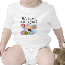 Lucky Bug 1st Birthday T-shirts and Gifts