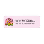 Lucky Bug Cupcake 1st Birthday Tshirts and Gifts Return Address Labels