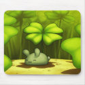 Lucky Bunny Mousepad by celesse Lucky Bunny Mousepad
