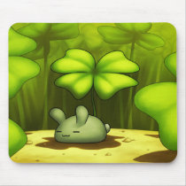 Lucky Bunny Mousepad by celesse Lucky Bunny Mousepad