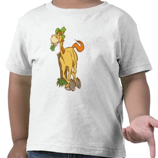 Lucky Cartoon Horse St Patrick's Day KidsT-shirt shirt