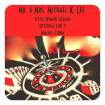 Lucky Casino Gambling  Return Address Label stickers