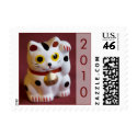 Lucky Cat • 2010 New Year Stamp by SabineStGreetings Lucky Cat • 2010 New Year Stamp