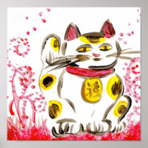 Lucky Cat Canvas Print