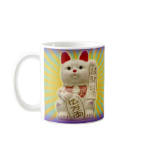 Lucky Cat Japanese Good Luck Waving Cats mugs