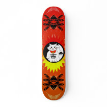 Lucky Cat  - Maneki means beckoning and neko means skateboards