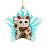 Lucky Cat (Maneki-neko) Christmas Tree Ornament
