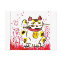 Lucky Cat Postcard