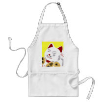 Lucky Cat Vector aprons