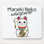 Lucky Cat Whisperer Mouse Pads