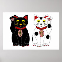 Lucky Cats Posters