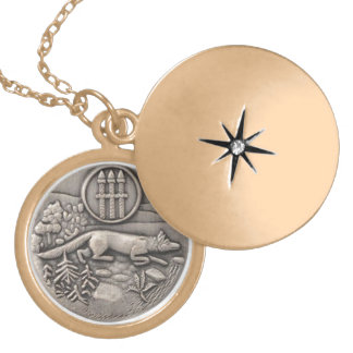 LUCKY CHARM ANTIQUE SILVER WOLF PENDANTS