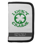 Lucky Charm Green/White Circle Folio Planner