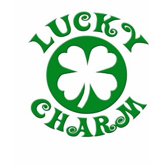 Lucky Charm Irish Four Leaf Clover T-Shirt, Ladies shirt