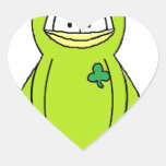 Lucky Charm Penguin Heart Sticker