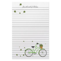 Lucky Clover Bicycle stationery by trennea Lucky Clover Bicycle stationery