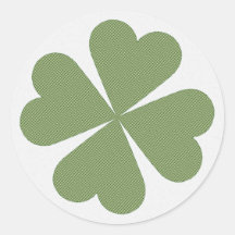 Lucky Clover Envelope Seal Sticker