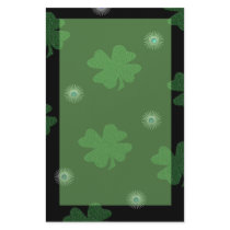 lucky clover stationery by wolffreeborn lucky clover stationery